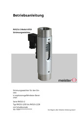 Meister RVO/U-2/05 Betriebsanleitung