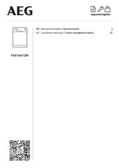 AEG FFB74917ZM Benutzerinformation