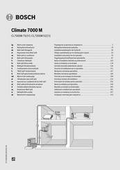 Bosch CL7000M 79/3 E Installationsanleitung Für Die Fachkraft