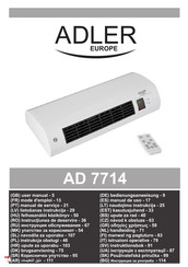 Adler europe AD 7714 Bedienungsanweisung