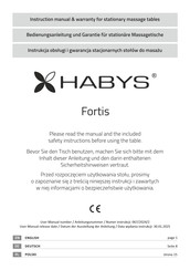HABYS Fortis Bedienungsanleitung Und Garantie