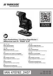 Parkside Performance PPAKF 12 A1 Originalbetriebsanleitung