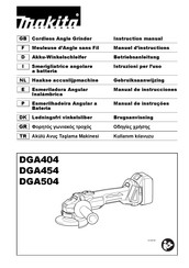 Makita DGA454 Betriebsanleitung