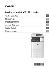 Canon Business Inkjet WG7000 Serie Inbetriebnahme