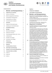 elero 36 921.0101 Bedienungsanleitung