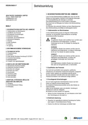 Ebm-Papst R2D250-RA28-17 Betriebsanleitung