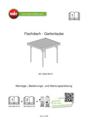 Weka 657.2626.00.01 Montage-, Bedienungs- Und Wartungsanleitung