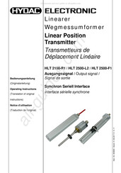 HYDAC ELECTRONIC HLT 2500-F1 Bedienungsanleitung