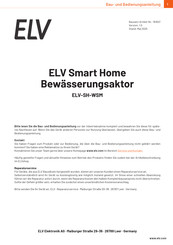elv ELV-SH-WSM Bau- Und Bedienungsanleitung
