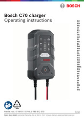 Bosch C70 Bedienungsanleitung