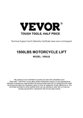 VEVOR 1500LB Bedienungsanleitung