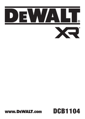 Dewalt XR DCB1104 Bersetzt Von Den Originalanweisungen