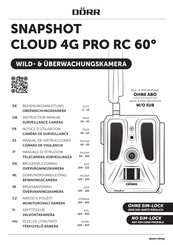 Dorr SNAPSHOT CLOUD 4G PRO RC 60 Bedienungsanleitung
