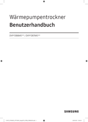 Samsung DV9 DB8845-Serie Benutzerhandbuch