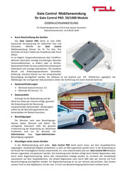 tell GSM Gate Control Pro 20 Gebrauchsanweisung
