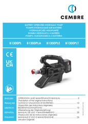 Cembre B1300PLE Bedienungsanleitung