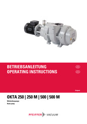 Pfeiffer Vacuum OKTA 500 Betriebsanleitung