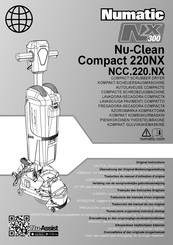 Numatic NU-Clean Compact 220NX Bersetzung Der Original Bedienungsanleitung