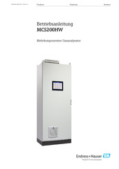 Endress+Hauser IMCS2H Betriebsanleitung