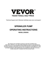 Vevor ZX50283 Bedienungsanleitung