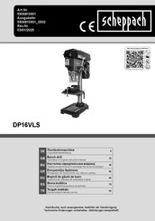 Scheppach DP16VLS Originalbetriebsanleitung