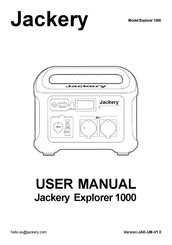 Jackery Explorer 1000 Benutzerhandbuch