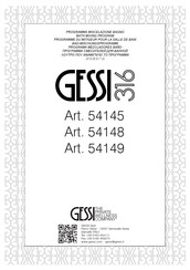 Gessi 316 54145 Bedienungsanleitung