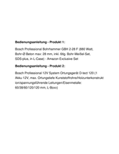 Bosch GBH 18V-21 Professional Originalbetriebsanleitung