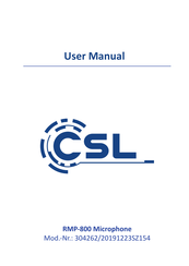 CSL RMP-800 Benutzerhandbuch