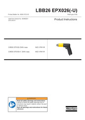 Atlas Copco LBB26 EPX026 Bedienungsanleitung
