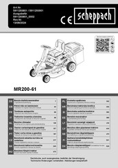 Scheppach MR200-61 Originalbetriebsanleitung