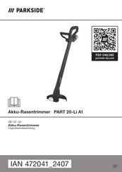 Parkside 472041 2407 Originalbetriebsanleitung