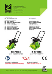 Zipper Maschinen 9120039231167 Betriebsanleitung