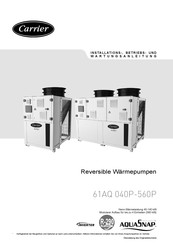 Carrier 61AQ 080P Installations-, Betriebs- Und Wartungsanleitung