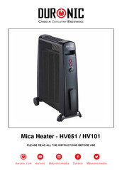 Duronic Mica Heater HV101 Gebrauchsanleitung