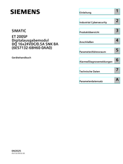 Siemens 6ES7132-6BH60-0AA0 Gerätehandbuch