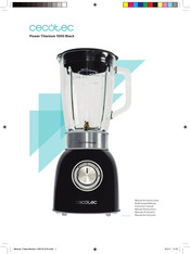 cecotec POWER BLACK TITANIUM 1000 Bedienungsanleitung