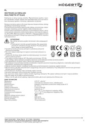 HOGERT HT1E602 Benutzerhandbuch