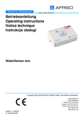 AFRISO WaterSensor eco Betriebsanleitung