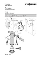 Viessmann Vitorondens 222-F Montagehinweis Für Die Fachkraft