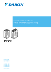 Daikin VRV 5 REYA10A7Y1B9 Referenz Für Installateure Und Benutzer