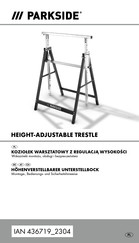 Parkside WU5258211-8 Montage-, Bedienungs- Und Sicherheitshinweise