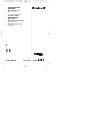EINHELL BT-AG 2350 Originalbetriebsanleitung