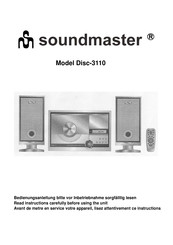 SOUNDMASTER Disc-3110 Bedienungsanleitung