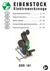Eibenstock EDS 181 Originalbetriebsanleitung