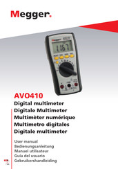 Megger AVO410 Bedienungsanleitung