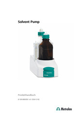 Metrohm Solvent Pump Produkthandbuch