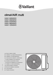 Vaillant climaVAIR multi VAM1-040A2NO Installations- Und Wartungsanleitung