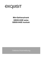 exquisit GB505-040E weiss Gebrauchsanweisung