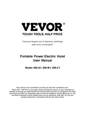 VEVOR 500-A1 Benutzerhandbuch
